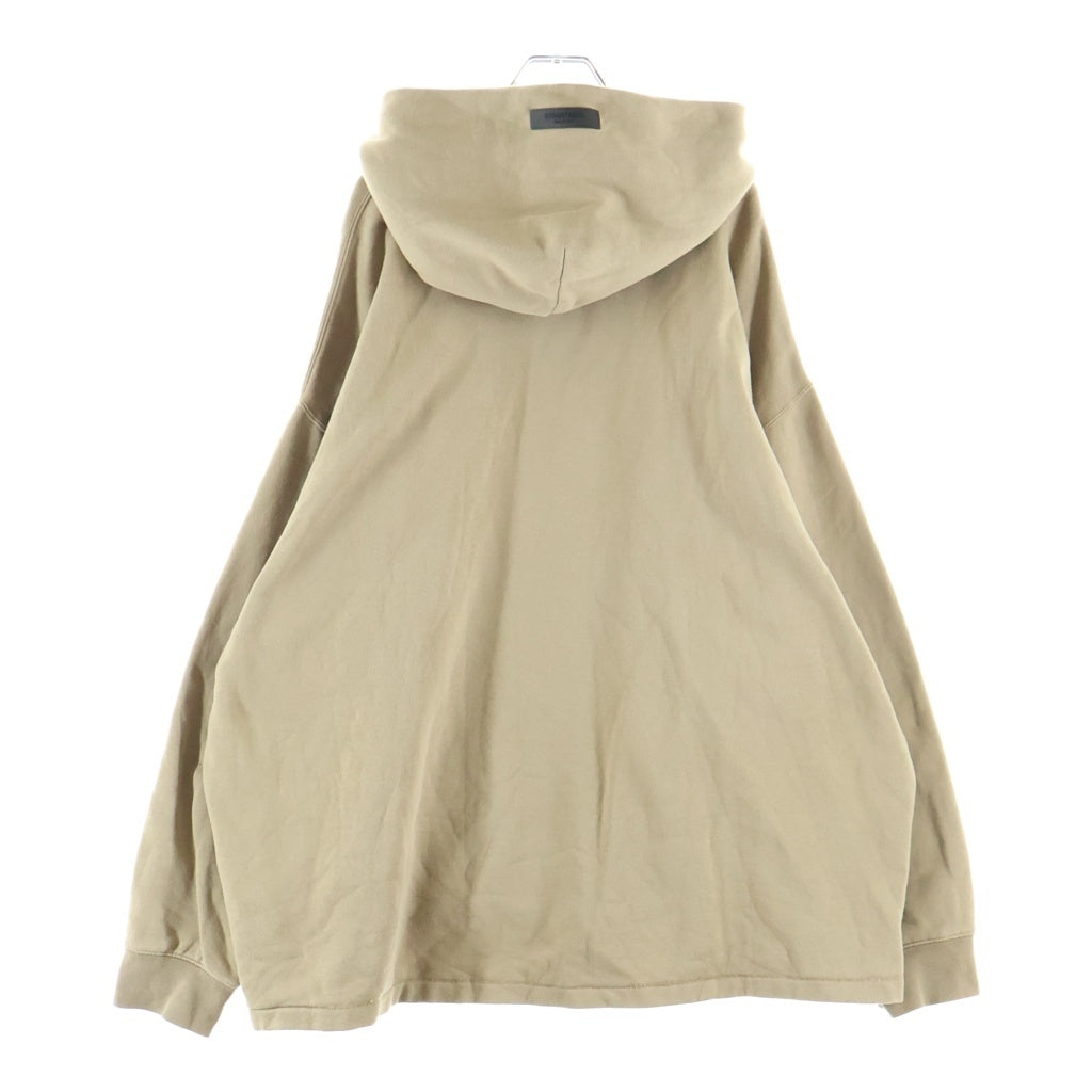 FEAR OF GOD(フィアオブゴッド) HOODIE フェルトロゴ プルオーバースウェットパーカー フーディー ベージュ