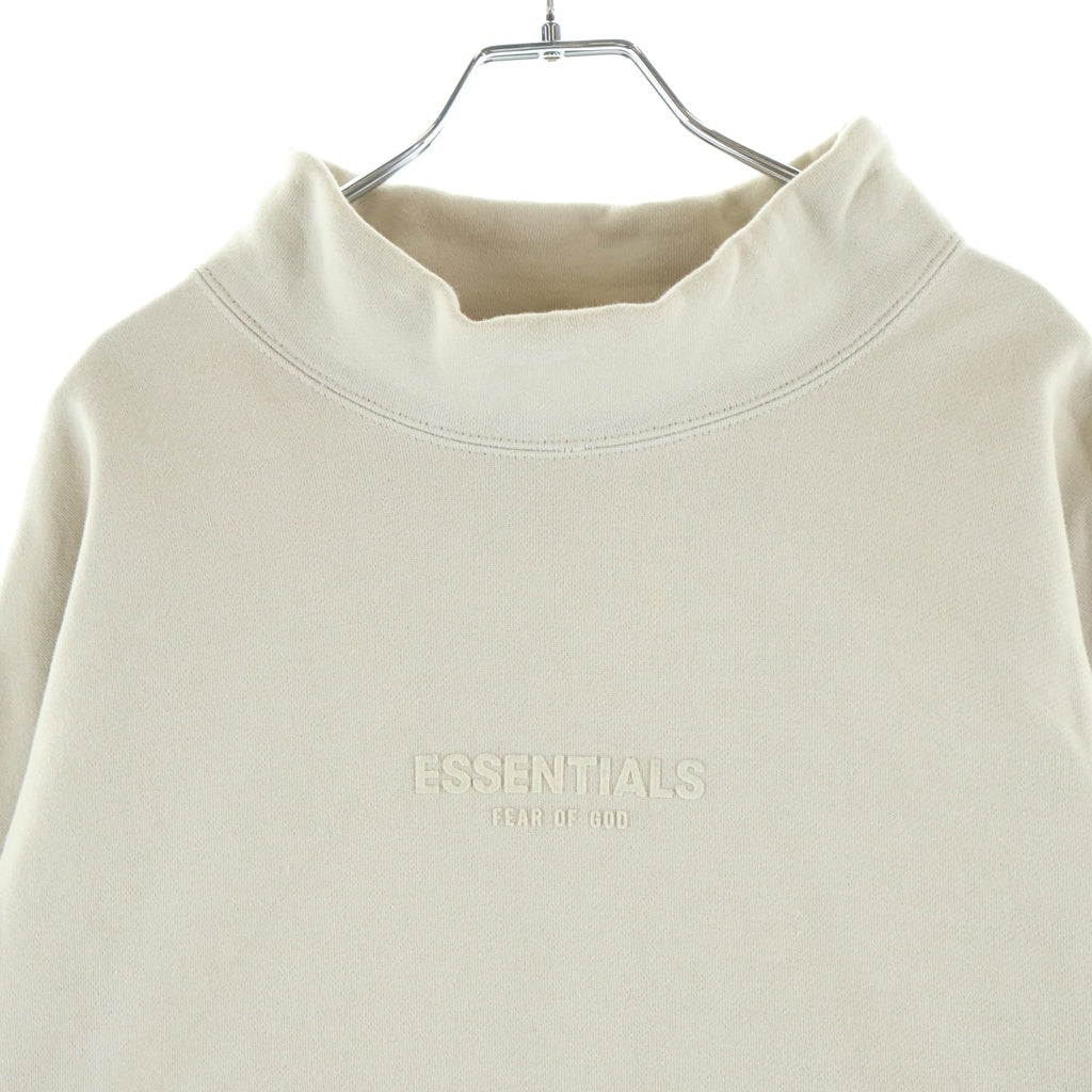 FEAR OF GOD(フィアオブゴッド) MOCK NECK SWEATSHIRT フェルトロゴ モックネックスウェットトレーナー ベージュ