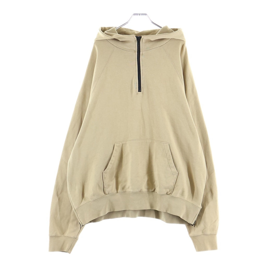 FEAR OF GOD(フィアオブゴッド) HALF ZIP HOODIE ハーフジップ スウェットパーカー フーディー ベージュ