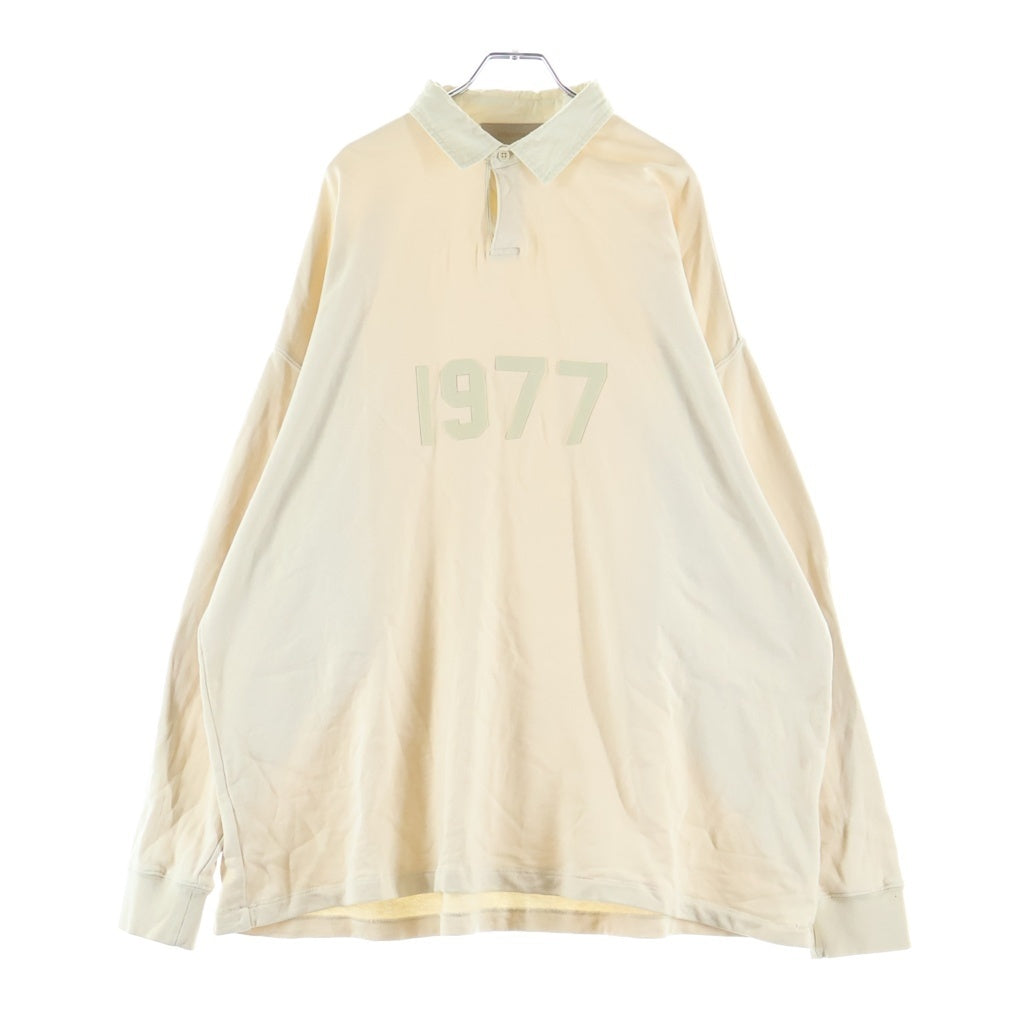 FEAR OF GOD(フィアオブゴッド) SWEAT POLO SHIRT 1977 フェルトロゴ スウェットポロシャツ ラガーシャツ アイボリー