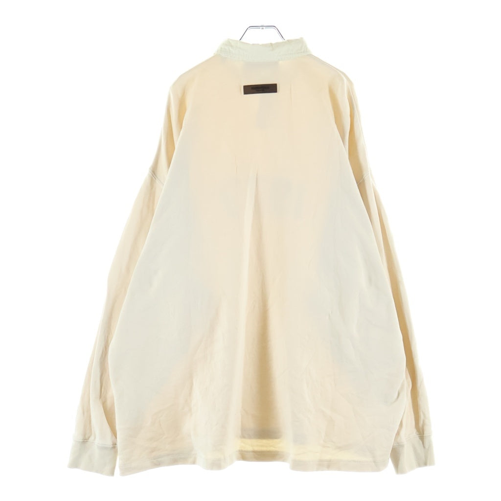 FEAR OF GOD(フィアオブゴッド) SWEAT POLO SHIRT 1977 フェルトロゴ スウェットポロシャツ ラガーシャツ アイボリー