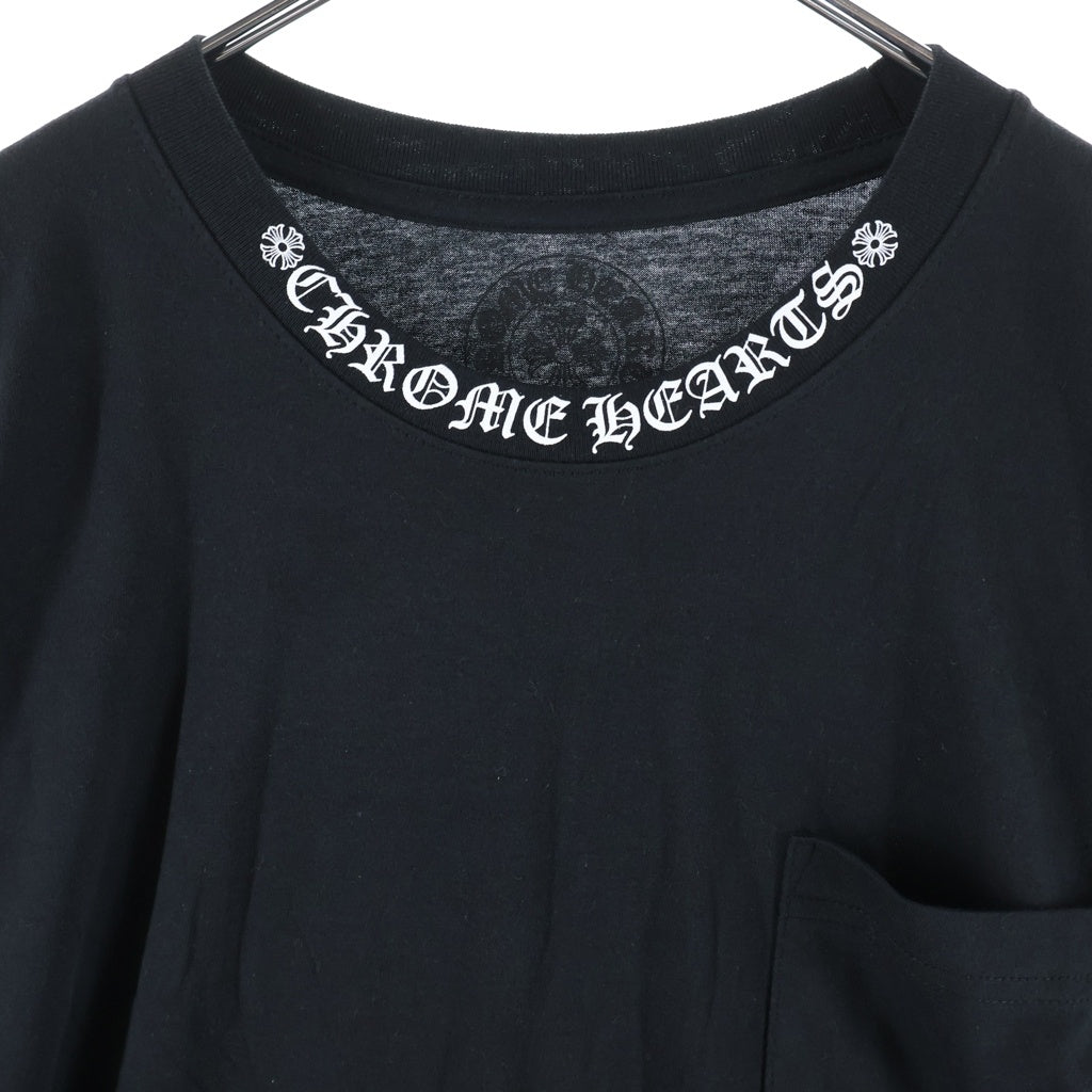 CHROME HEARTS(クロムハーツ) Neck Logo Tee ネックロゴ 半袖Tシャツ カットソー ブラック