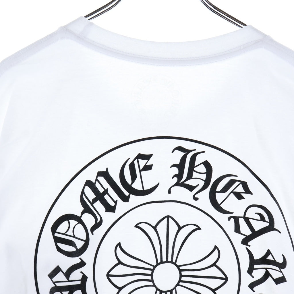 CHROME HEARTS(クロムハーツ) Back CH PLS Tee バック ホースシューCH 半袖Tシャツ カットソー ホワイト