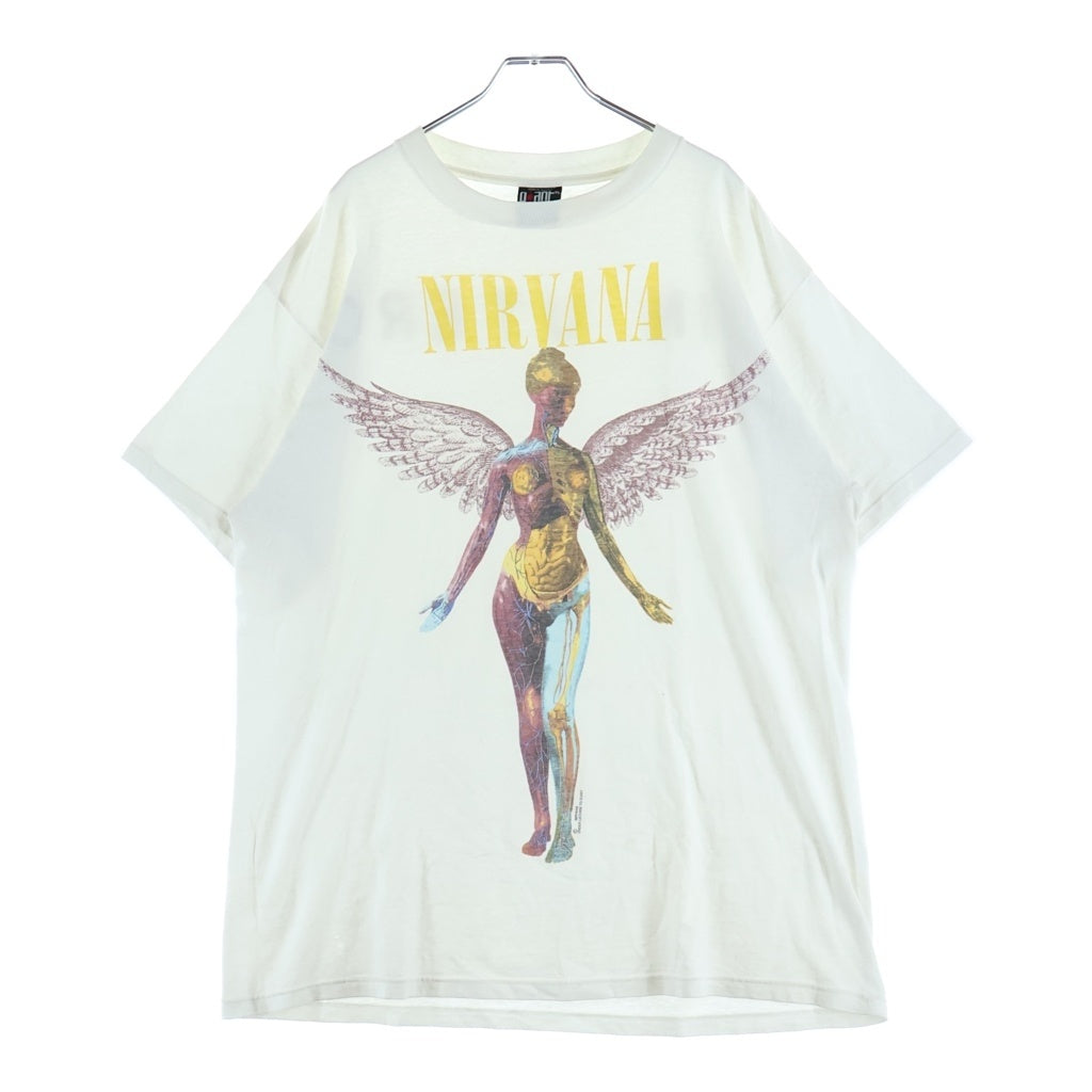 VINTAGE(ヴィンテージ) 90s NIRVANA IN UTERO TEE ニルヴァーナ インユーテロ バンド 半袖Tシャツ カットソー ホワイト