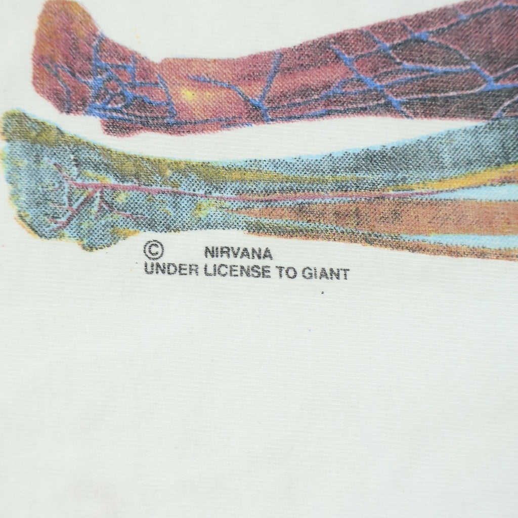 VINTAGE(ヴィンテージ) 90s NIRVANA IN UTERO TEE ニルヴァーナ インユーテロ バンド 半袖Tシャツ カットソー ホワイト