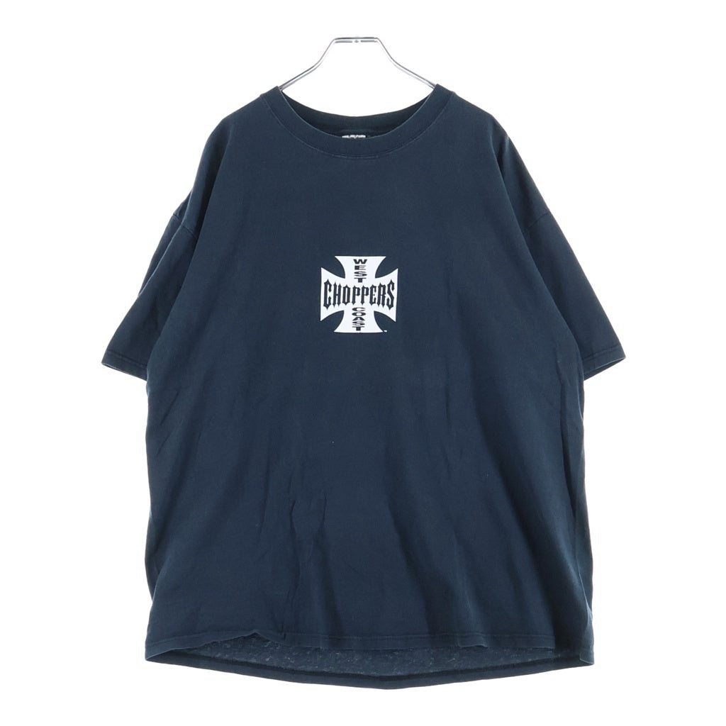 VINTAGE(ヴィンテージ) 90-00s West Coast Choppers Tee ウエストコーストチョッパーズ アイアンクロス 半袖Tシャツ カットソー ネイビー
