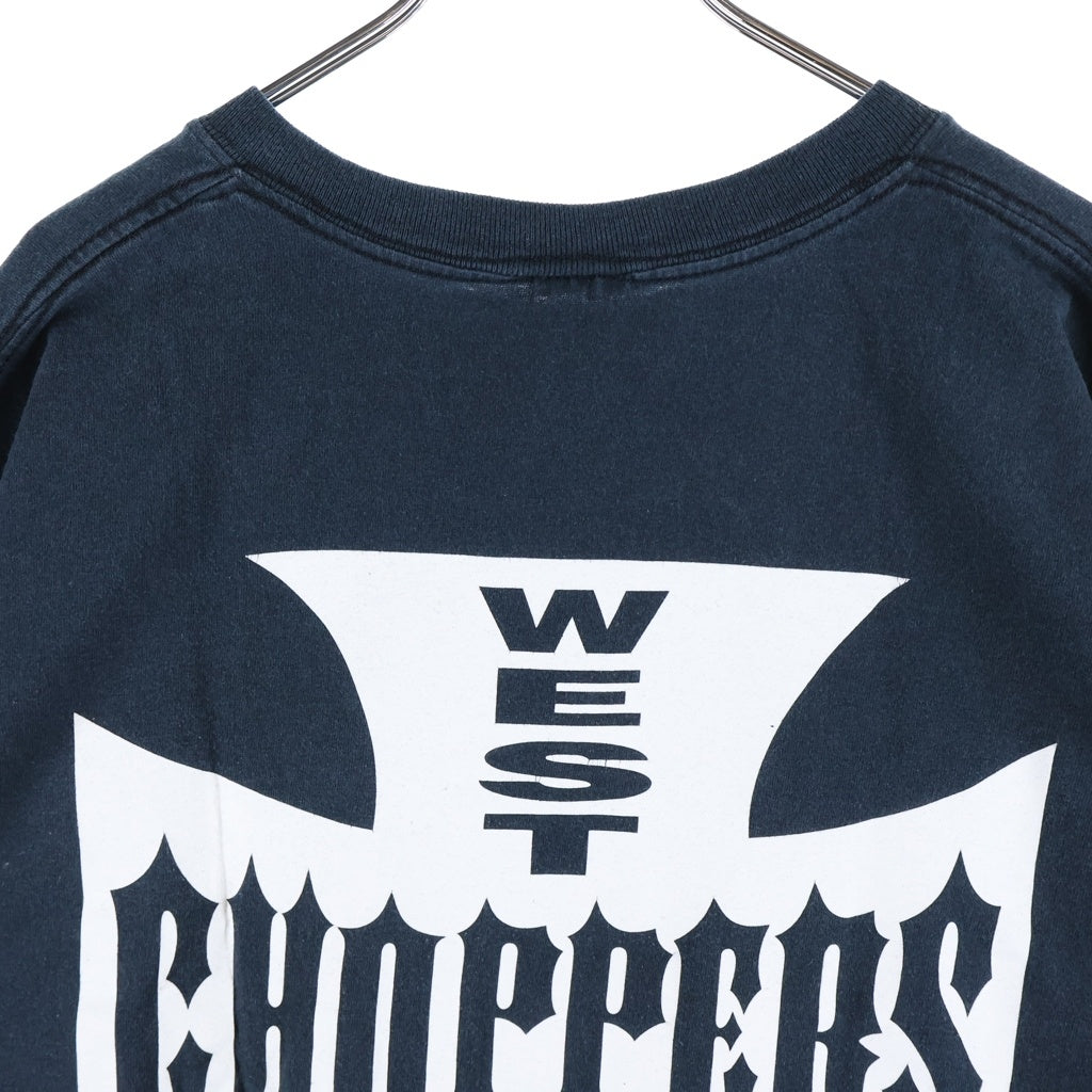 VINTAGE(ヴィンテージ) 90-00s West Coast Choppers Tee ウエストコーストチョッパーズ アイアンクロス 半袖Tシャツ カットソー ネイビー