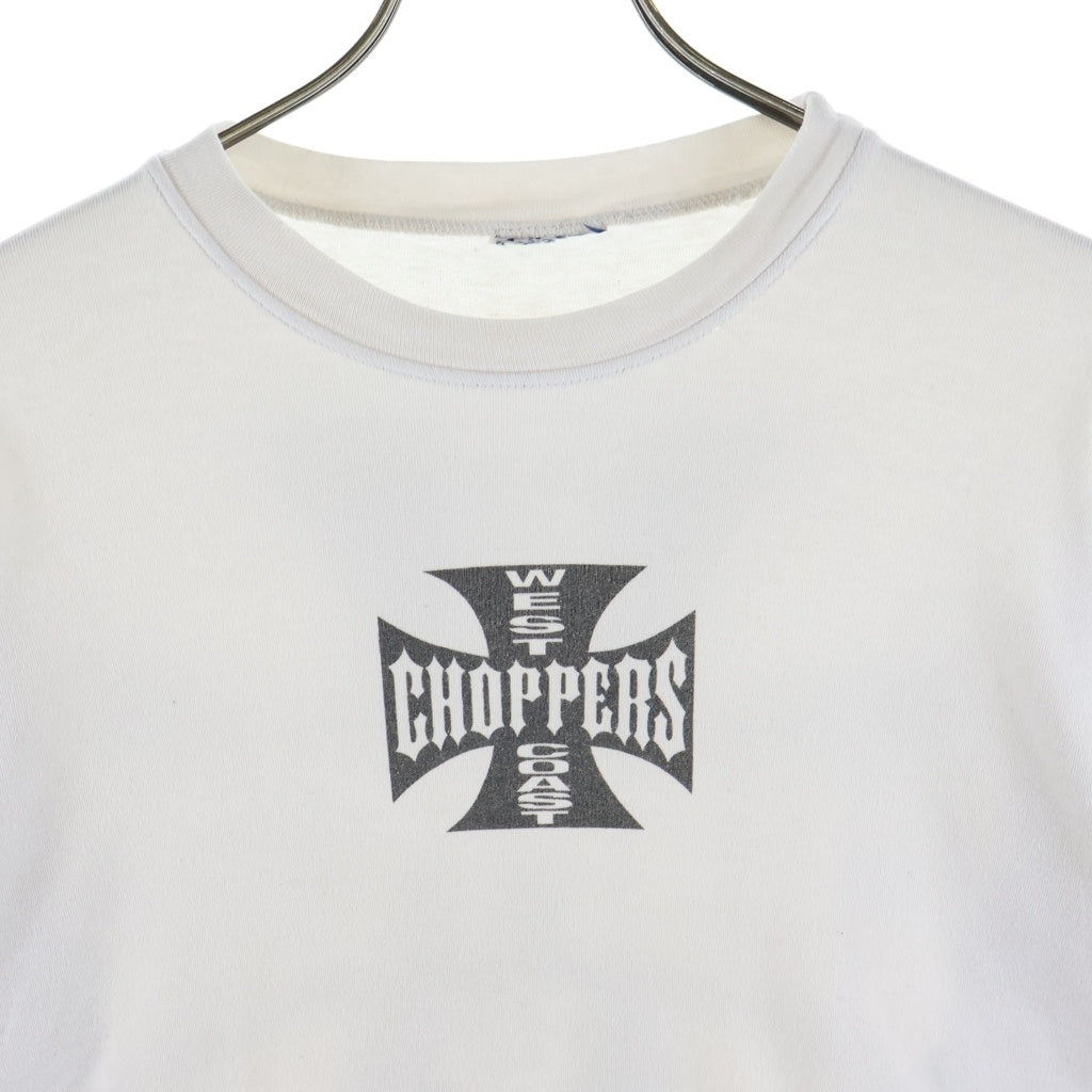 VINTAGE(ヴィンテージ) 90-00s West Coast Choppers L/S Tee ウエストコーストチョッパーズ アイアンクロス 長袖Tシャツ カットソー ホワイト