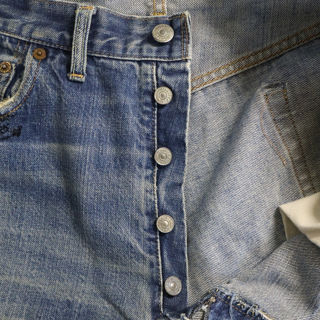 Levi's(リーバイス) 40-50s VINTAGE 501XX 片面BIG E 紙パッチ ボタン裏16 ボタンフライ デニム パンツ インディゴ