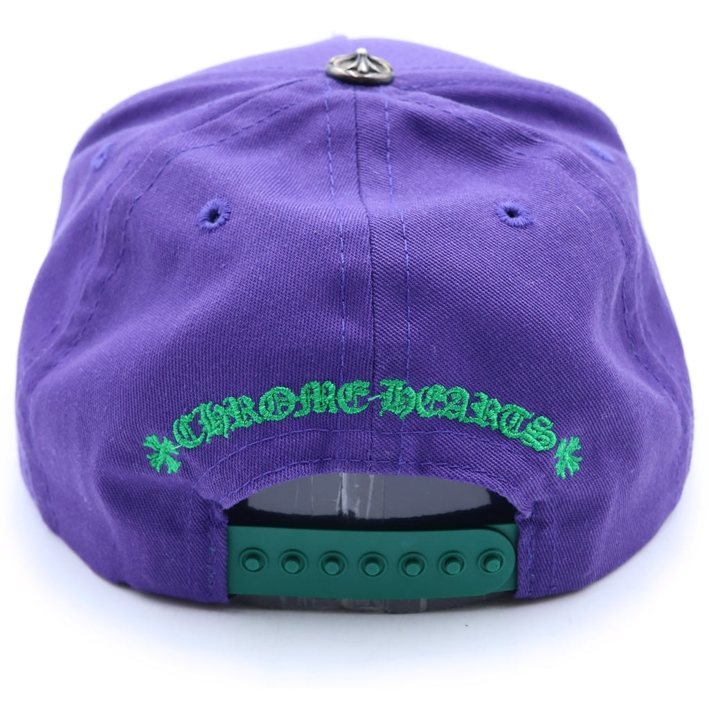 CHROME HEARTS(クロムハーツ) CH HAT CH刺繍ベースボールキャップ 帽子 パープル/グリーン