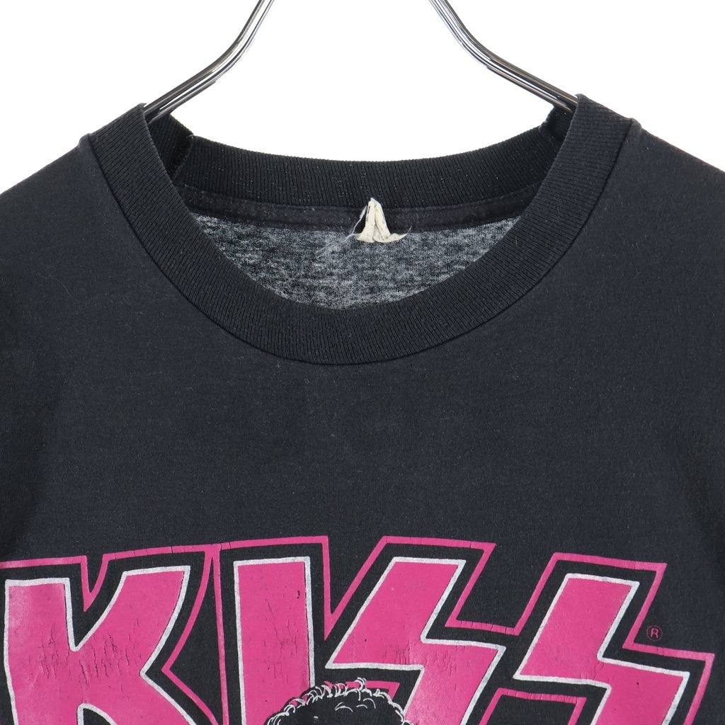 VINTAGE(ヴィンテージ) 80S VINTAGE KISS LIFE IS LIKE SEX 1987 キス ライフ イズ ライク セックス クルーネック半袖バンドTシャツ カットソーブラック