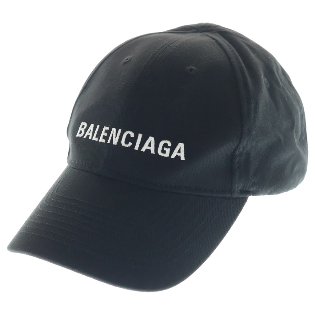 BALENCIAGA(バレンシアガ) 17AW Cap ロゴ刺繍 キャップ 帽子 ブラック