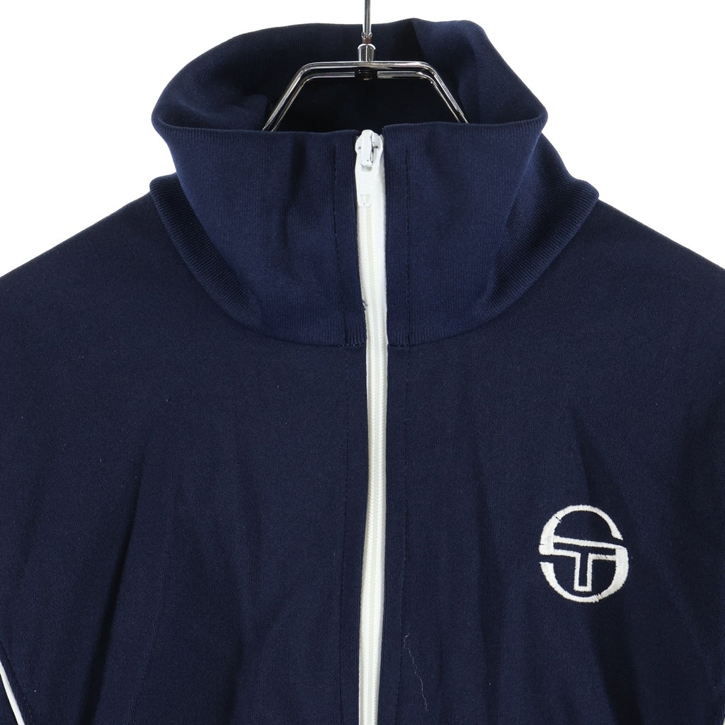 NO BRAND(ノーブランド) 80S-90S SERGIO TACCHINI セルジオタッキーニ イタリア製 ロゴ刺繍 トラックジャケット ネイビー/ホワイト