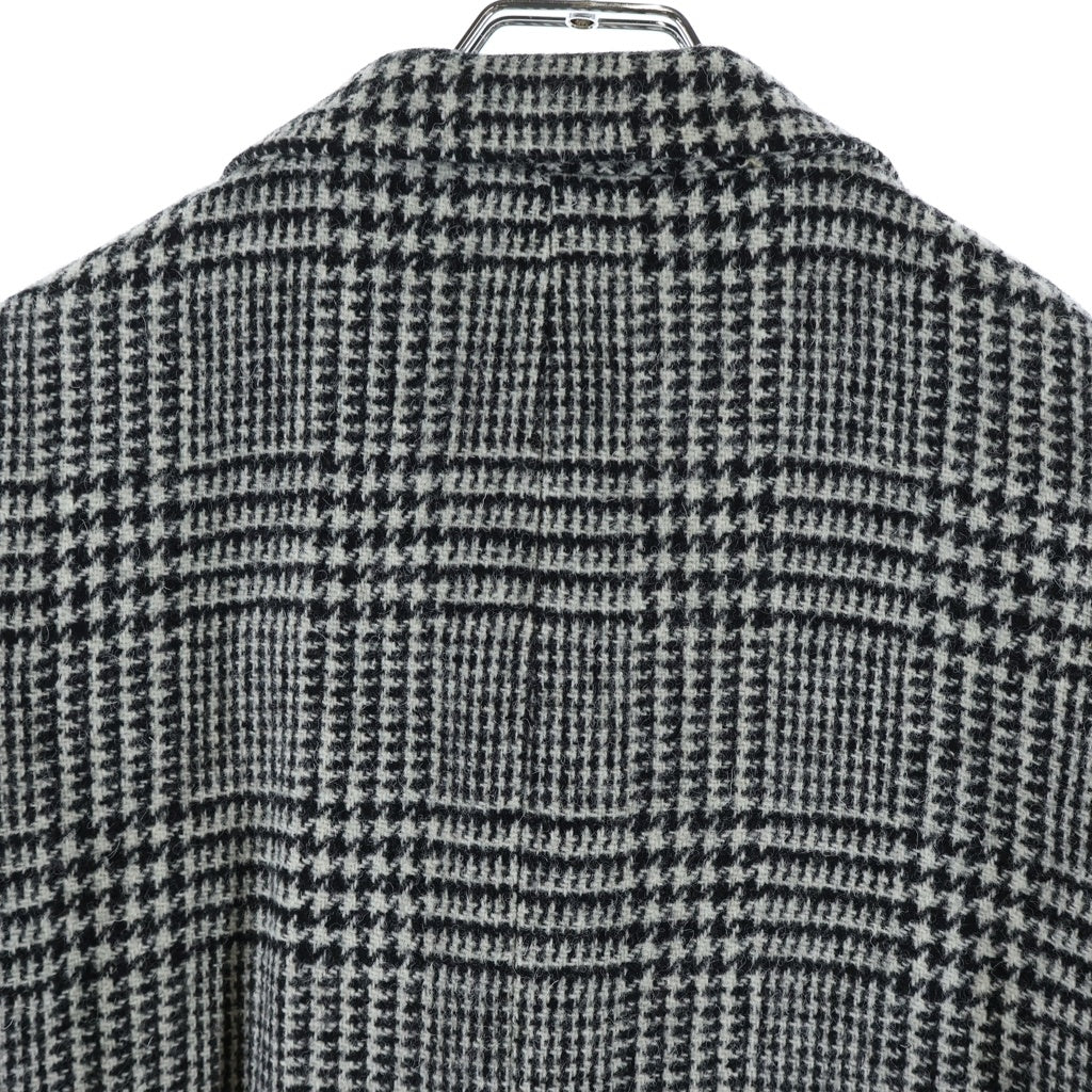 Rags McGREGOR(ラグスマックレガー) 16AW CHECK COAT ロングチェックコート ブラック/ホワイト 211126604