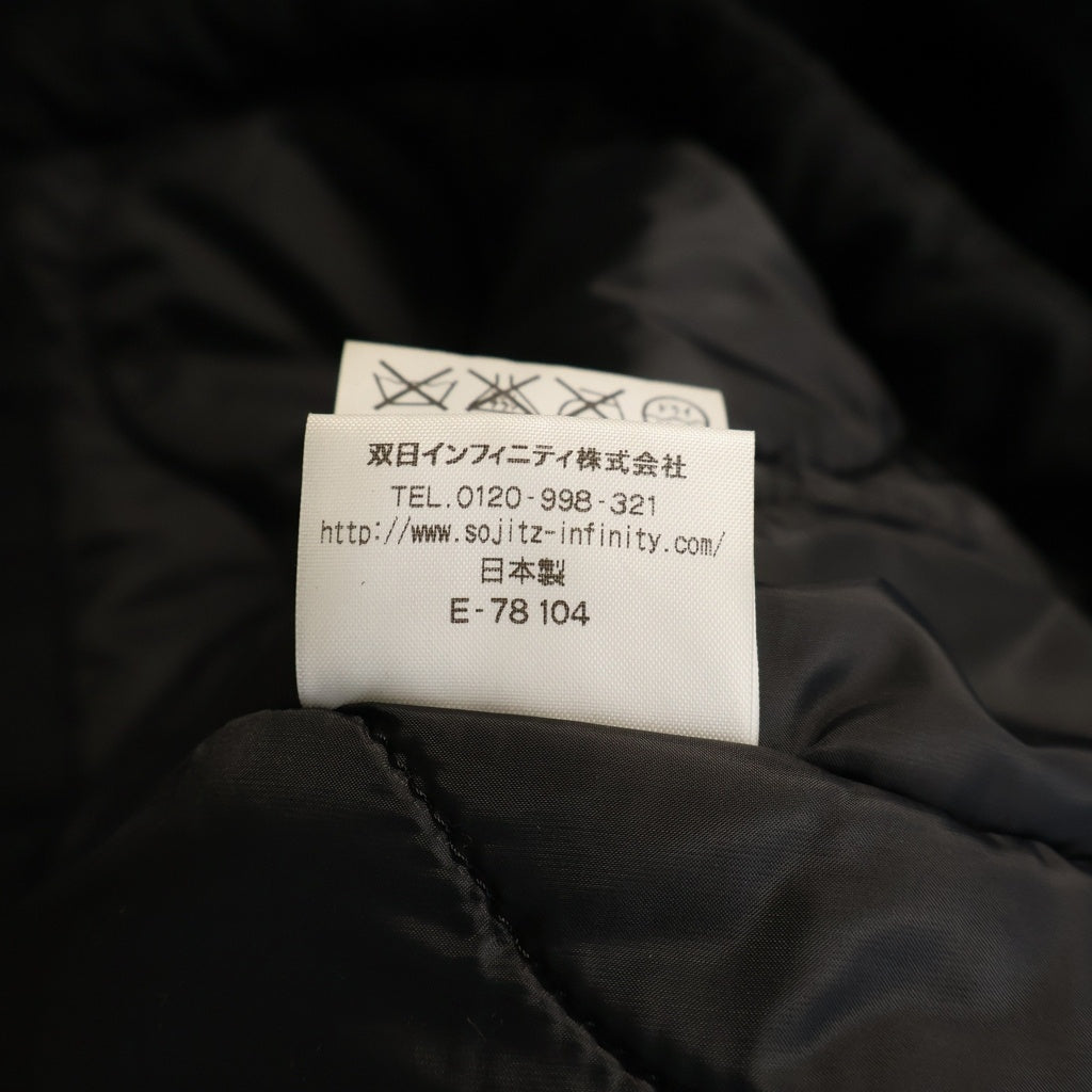 NO BRAND(ノーブランド) ×Rags McGREGOR TROOPER PUFF COAT COTTON TWILL ラグス マックレガー ドローコード モッズコート ブラック NN-JU2851