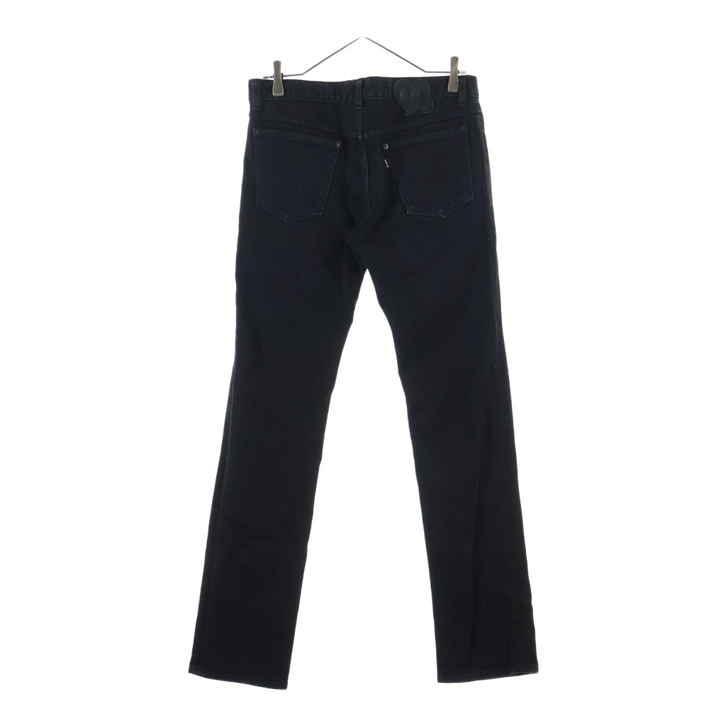 NUMBER (N)INE(ナンバーナイン) 06AW Archive NOIR期 Straight Denim Pants ハート涙パッチ ストレート デニム パンツ ブラック