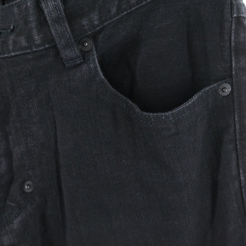 NUMBER (N)INE(ナンバーナイン) 06AW Archive NOIR期 Straight Denim Pants ハート涙パッチ ストレート デニム パンツ ブラック