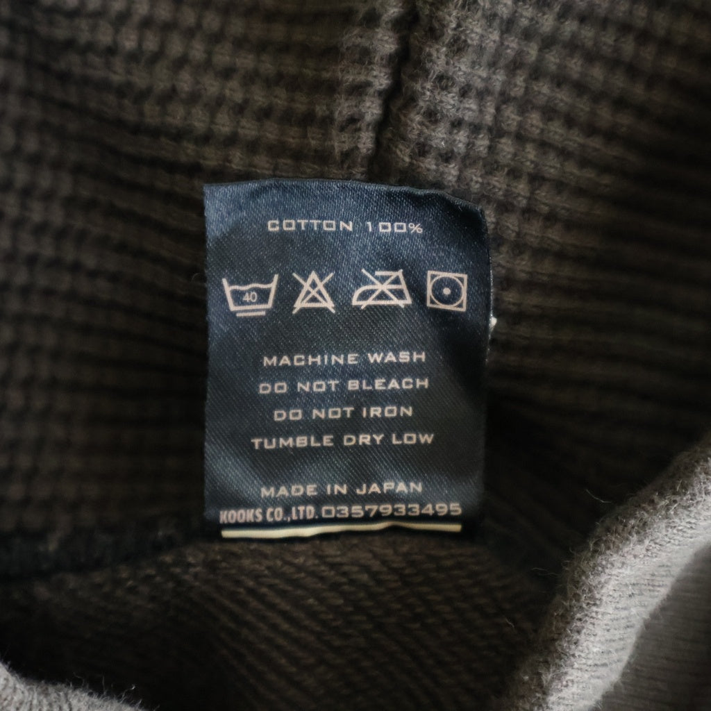 NUMBER (N)INE(ナンバーナイン) 04AW Archive DREAM期 Skull スカル ワッペン プルオーバーフーディー パーカー チャコールブラウン