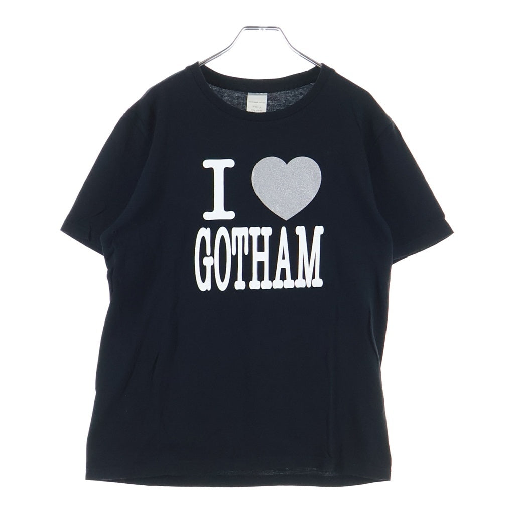 NUMBER (N)INE(ナンバーナイン) 02SS Archive MODERN AGE期 I LOVE GOTHAM ラメ 半袖Tシャツ カットソー ブラック