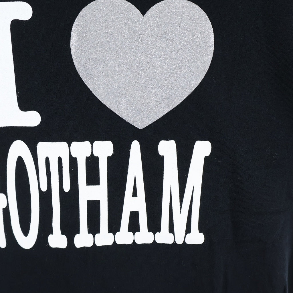 NUMBER (N)INE(ナンバーナイン) 02SS Archive MODERN AGE期 I LOVE GOTHAM ラメ 半袖Tシャツ カットソー ブラック