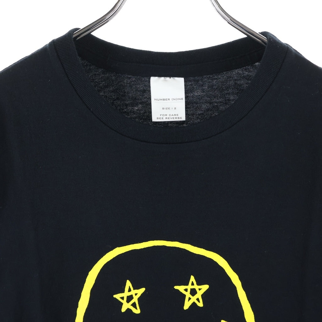 NUMBER (N)INE(ナンバーナイン) 03SS Archive カート期 Smile スマイル 半袖Tシャツ カットソー ブラック