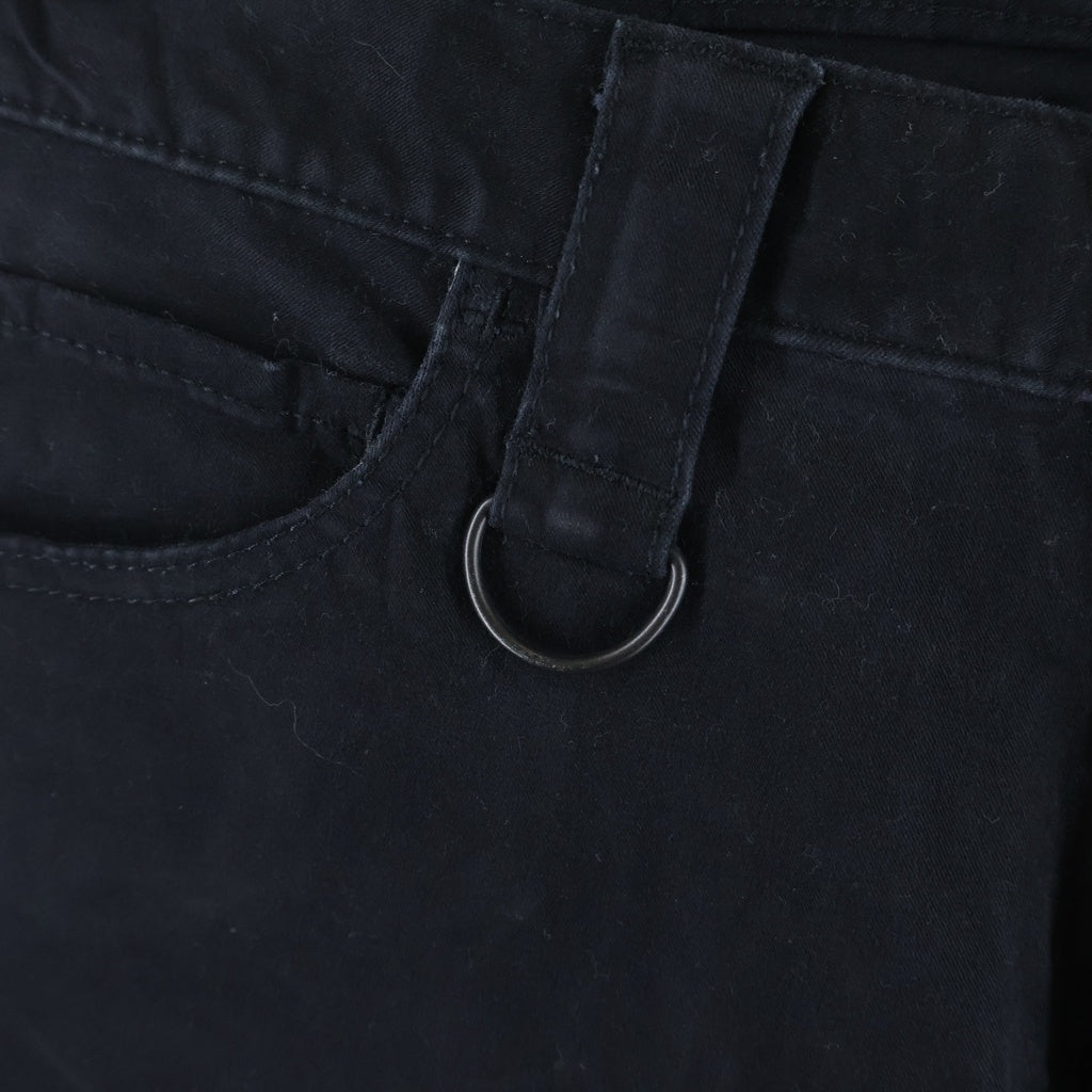 NUMBER (N)INE(ナンバーナイン) 00s Archive 本人期 Zip Design Pants ハート涙パッチ ジップデザイン デニム パンツ ブラック