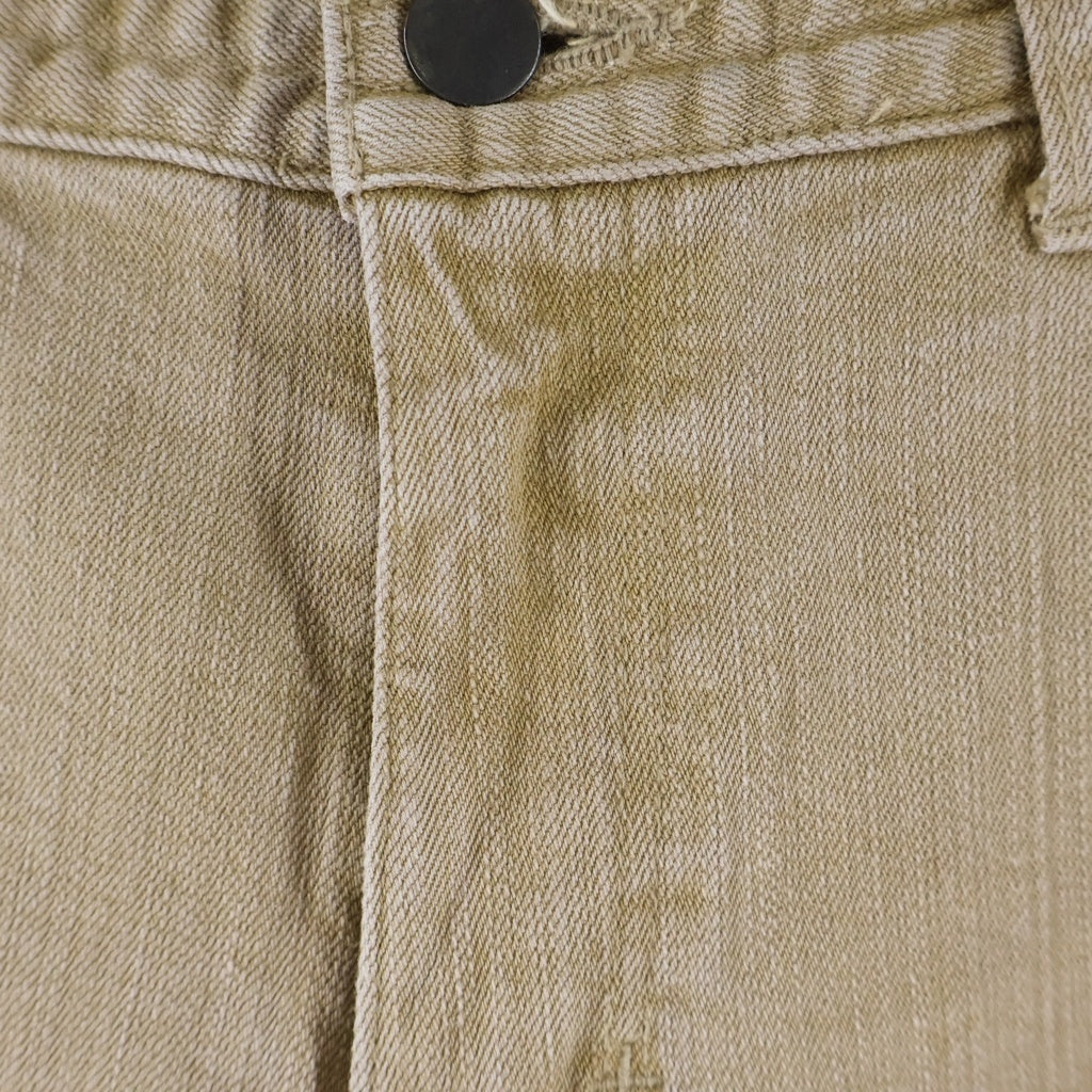 n(n) by NUMBER (N)INE(エヌエヌバイナンバーナイン) 07SS Archive BOUT A BOY期 Straight Pants ハート涙パッチ ストレート パンツ ベージュ