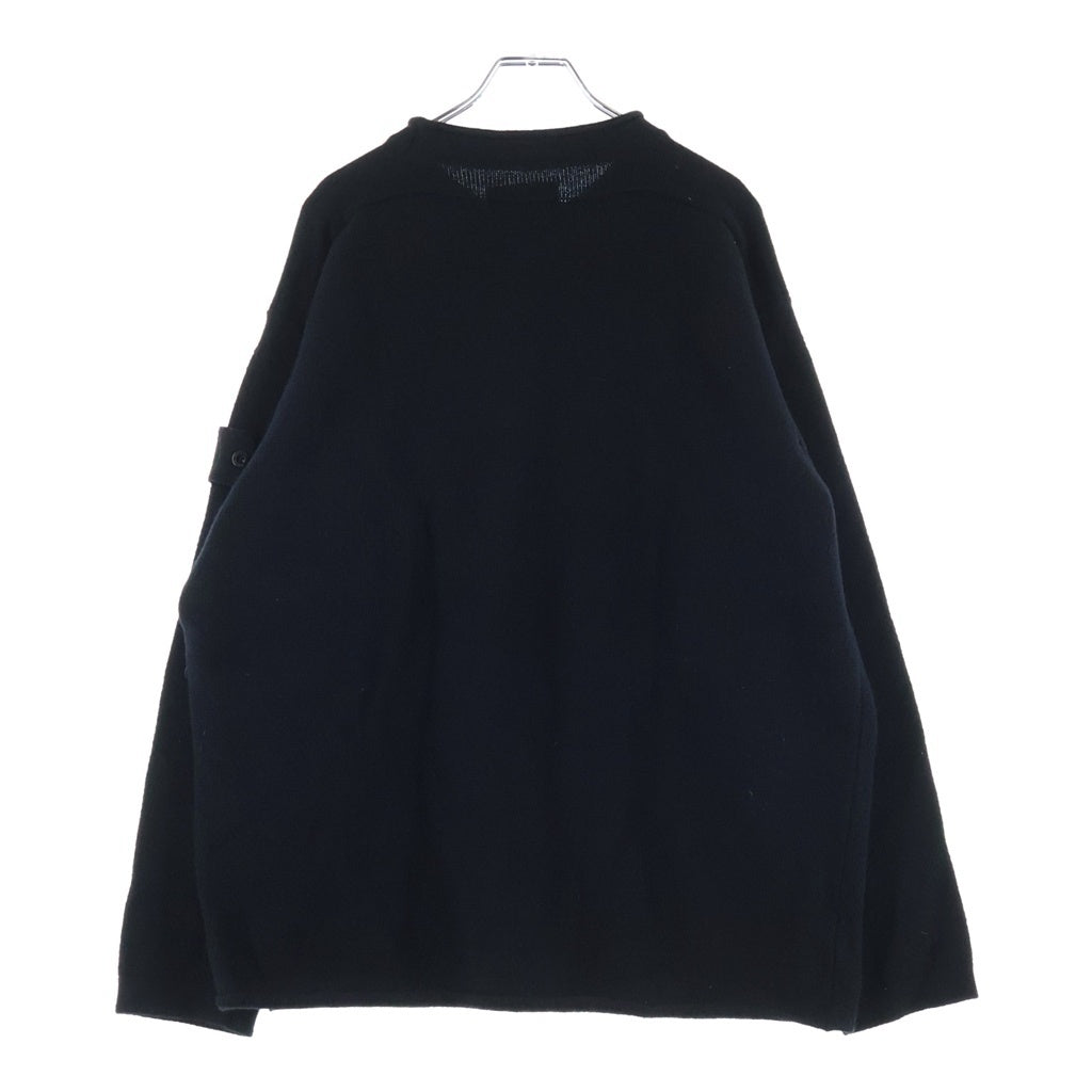 STONE ISLAND(ストーンアイランド) GHOST PIECE Sweatshirt ロゴワッペン クルーネックニットセーター ブラック 7915562FA