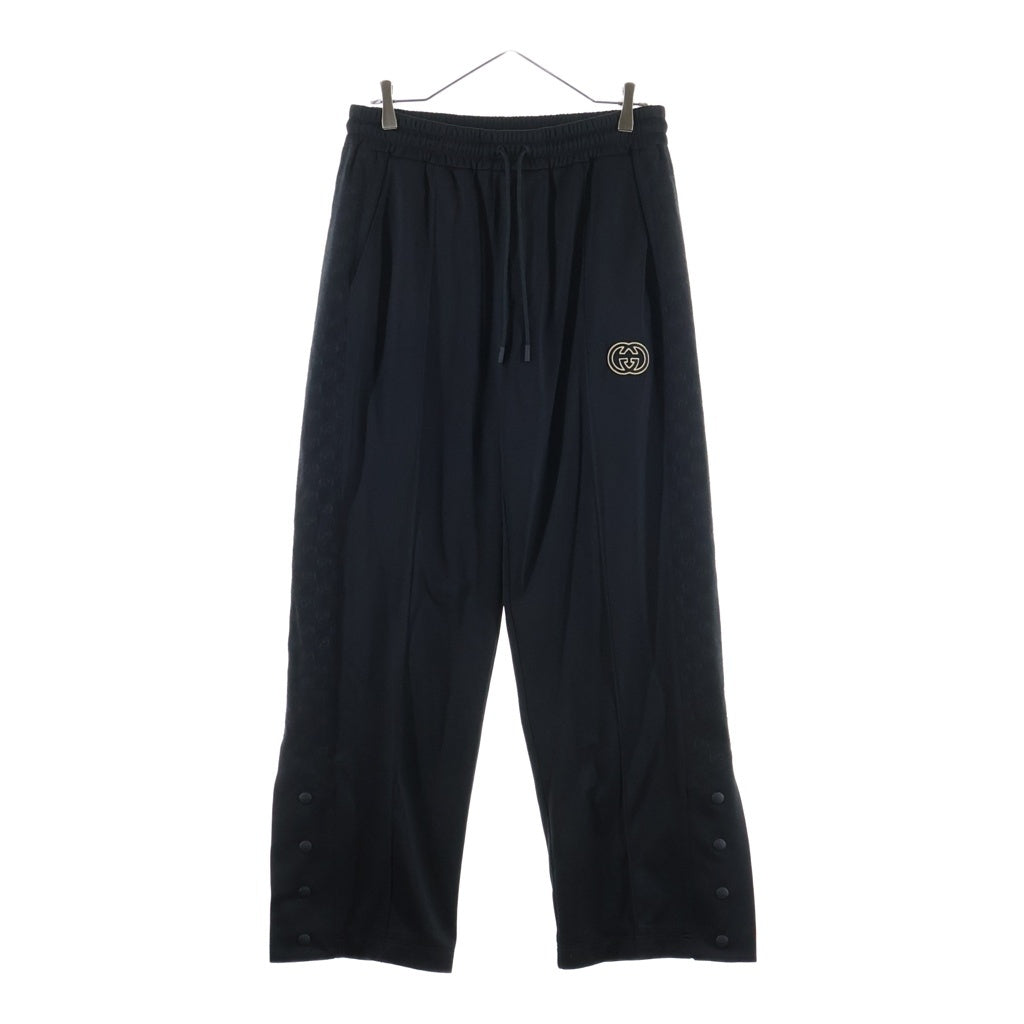 GUCCI(グッチ) Track Pants テクニカルジャージー 総柄トラックパンツ ブラック 768619 XJF4A
