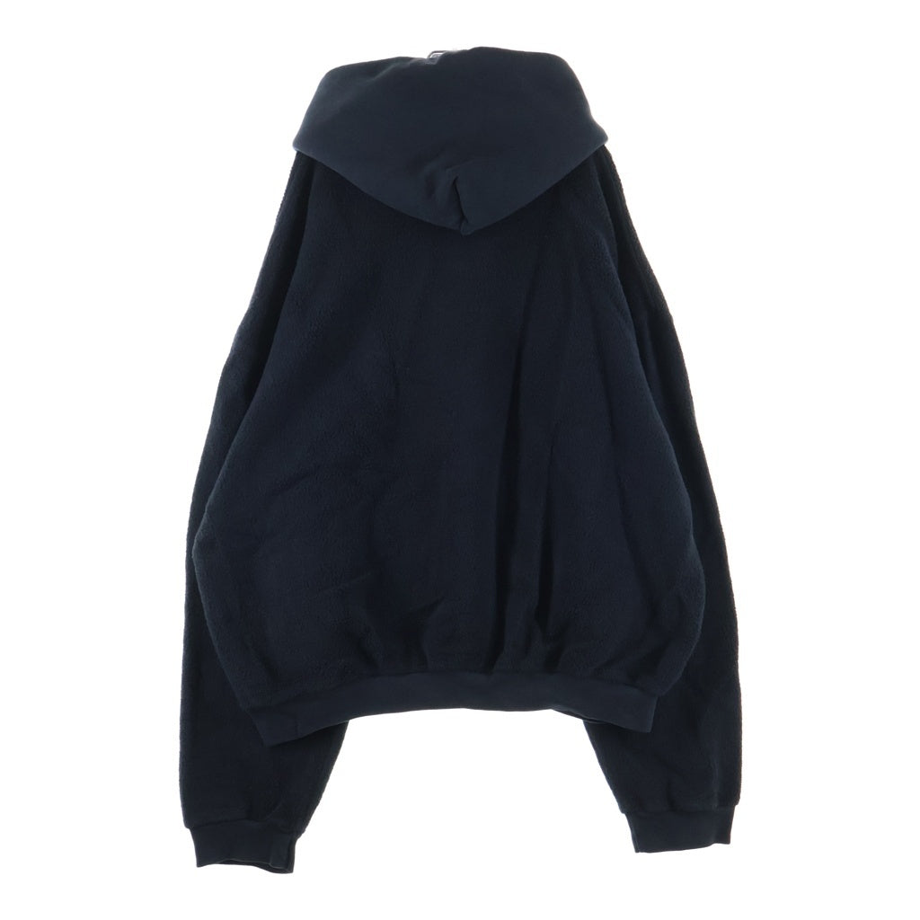 SKYLRK(スカイラーク) Reverse Hoodie リバース ロゴ刺繍 プルオーバースウェットパーカー フーディー ブラック