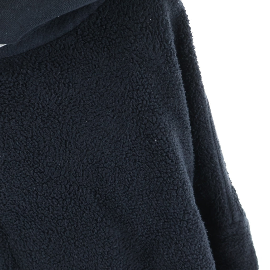 SKYLRK(スカイラーク) Reverse Hoodie リバース ロゴ刺繍 プルオーバースウェットパーカー フーディー ブラック