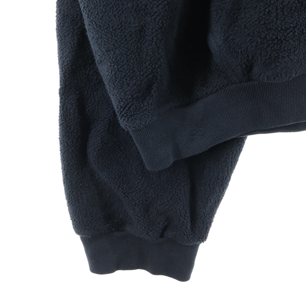 SKYLRK(スカイラーク) Reverse Hoodie リバース ロゴ刺繍 プルオーバースウェットパーカー フーディー ブラック