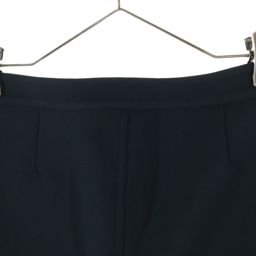 COURREGES(クレージュ) 24AW 2-POCKET TWILL MINI SKIRT ロゴ刺繍 ツイルミニスカート ブラック レディース VESCJU188PL00079999