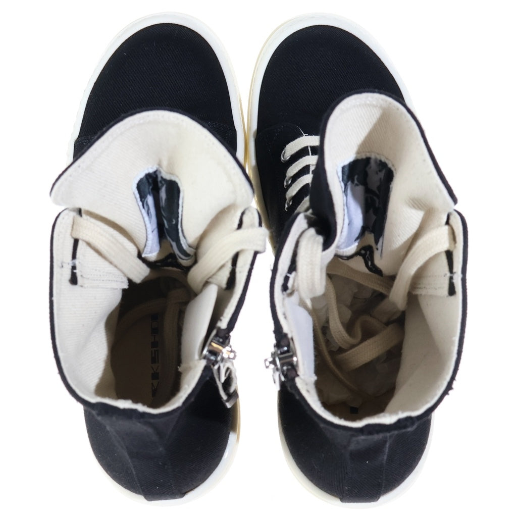 DRKSHDW(ダークシャドウ) 25AW VEGAN SNEAKS ヴィーガン キャンバスハイカットスニーカー ブラック DS02E7807-DOEM8