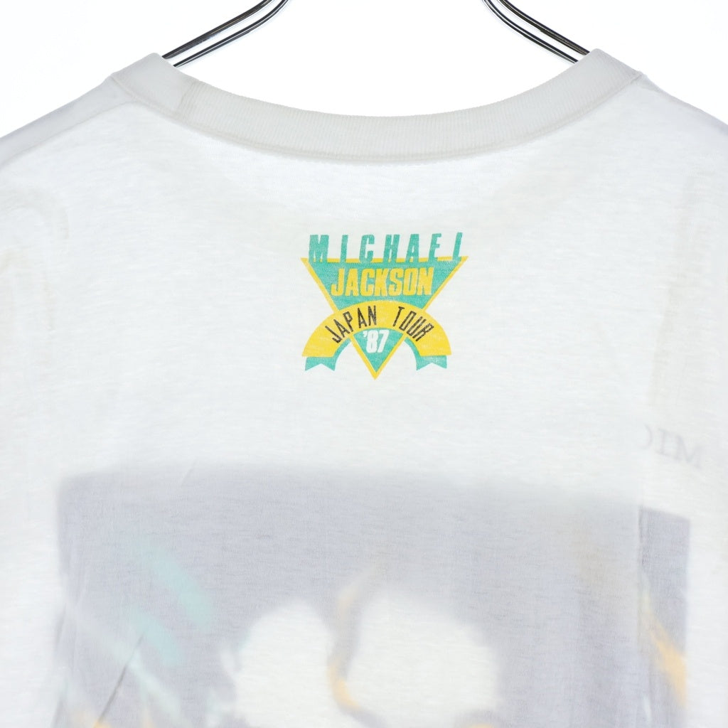 VINTAGE(ヴィンテージ) 80s-90s MICHAEL JACKSON JAPAN TOUR マイケルジャクソン ツアーT クルーネックTシャツ ホワイト
