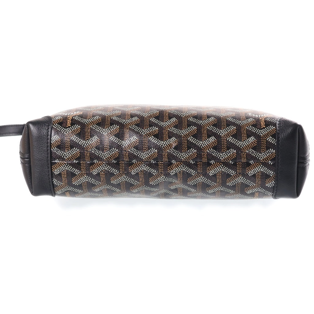 GOYARD(ゴヤール) Conti Pouch コンティポーチ PVCレザーハンドバッグ クラッチバッグ ブラック レディース