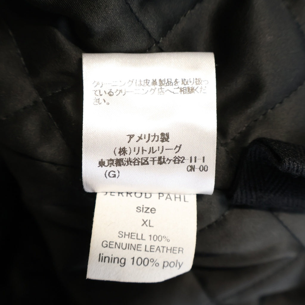 RHC Ron Herman(アールエイチシー ロンハーマン) × Jerrod Pahl USA製 カウレザージャケット ブルゾン ブラック 4220400127