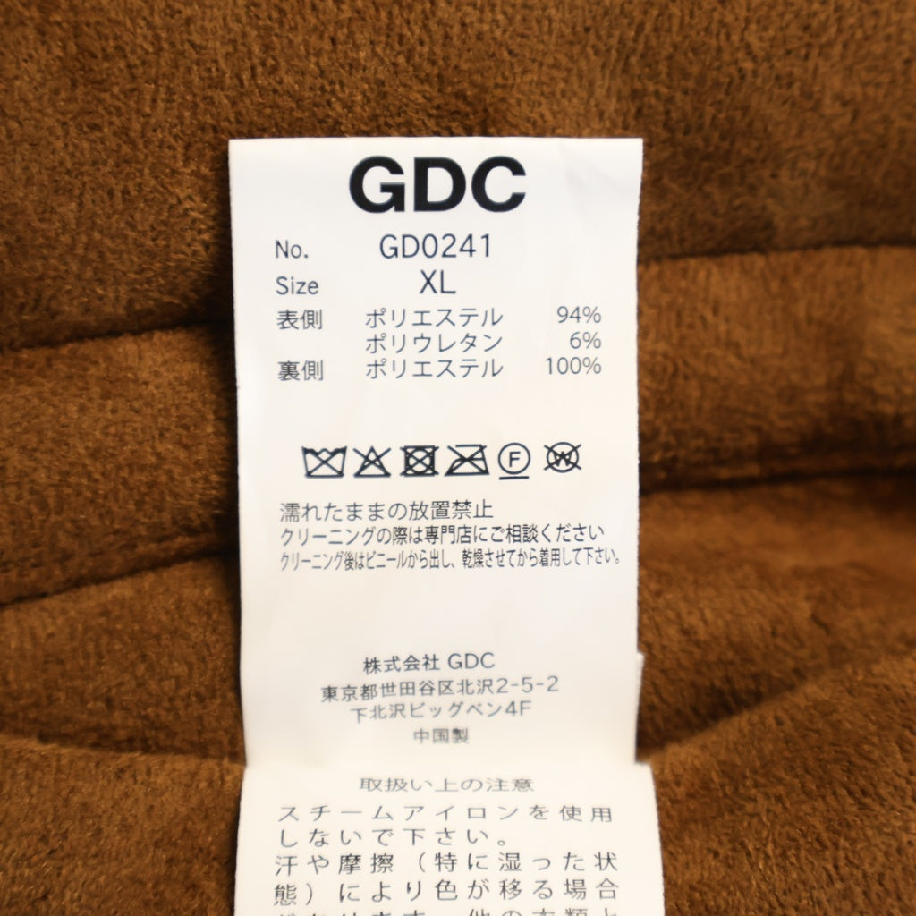 GDC(ジーディーシー) 25AW Vegan Mouton Vest フェイクムートンベスト ブラウン GD0241