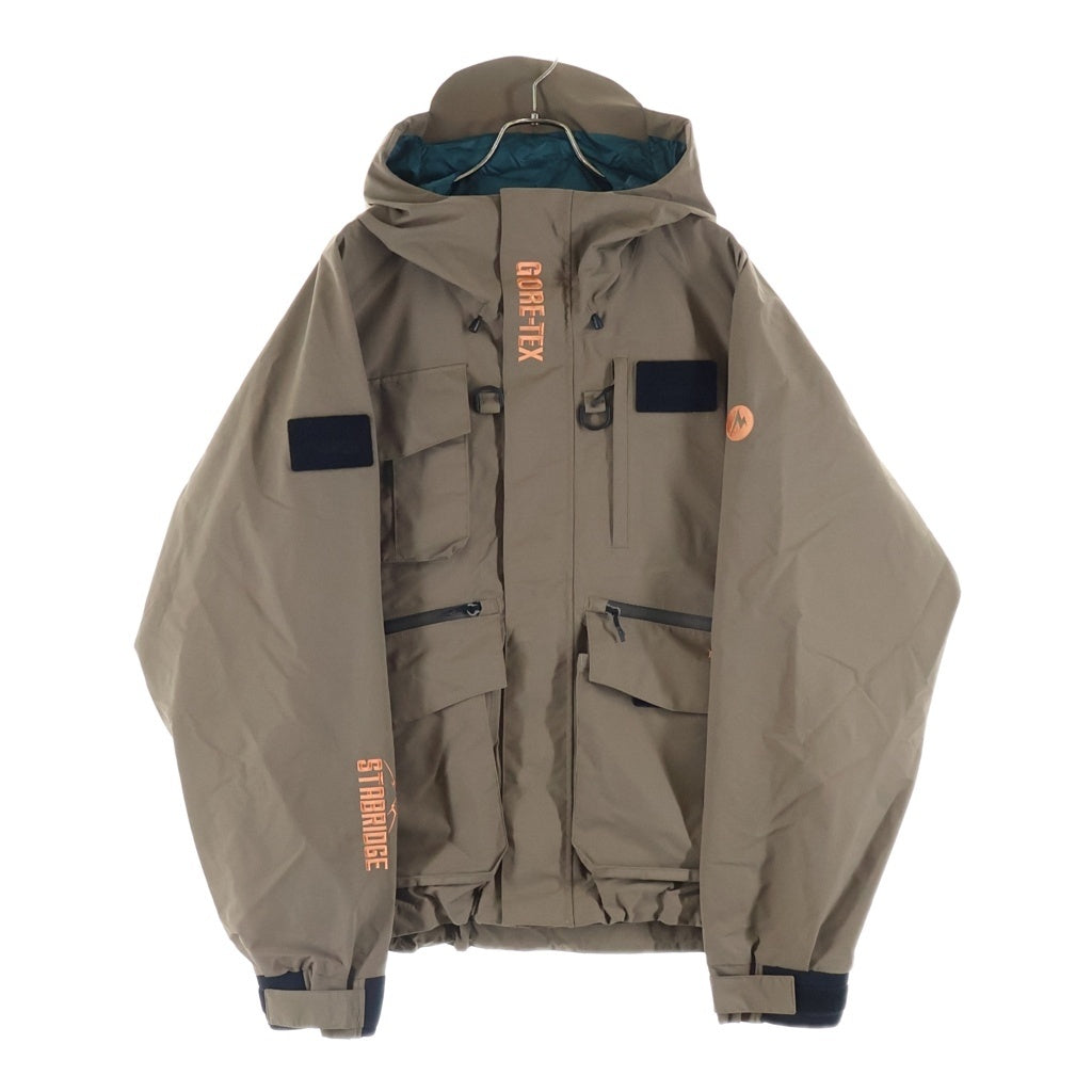 Marmot(マーモット) × STABRIDGE GORE-TEX RIVER GUIDE JACKET ゴアテックス 止水ジップ マウンテンパーカー ブラウン MTFW25MRN353AP