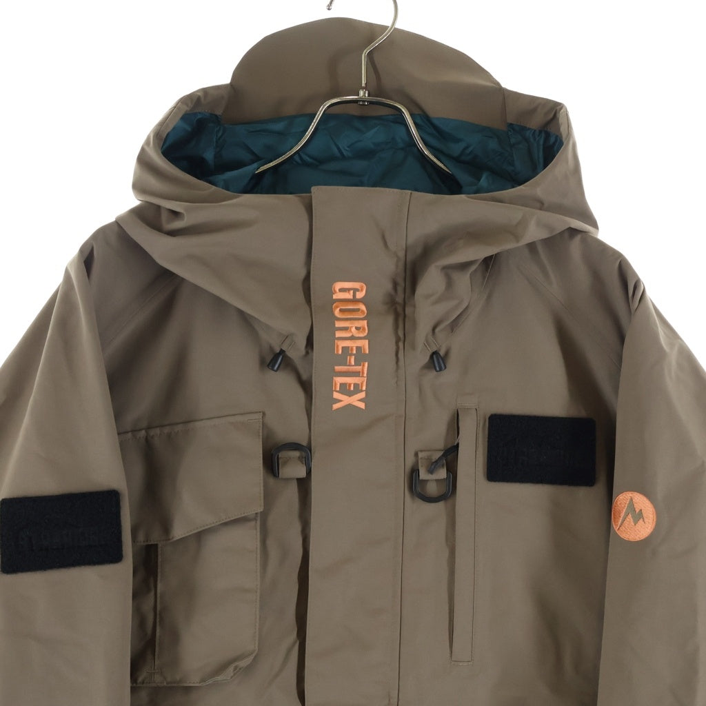 Marmot(マーモット) × STABRIDGE GORE-TEX RIVER GUIDE JACKET ゴアテックス 止水ジップ マウンテンパーカー ブラウン MTFW25MRN353AP
