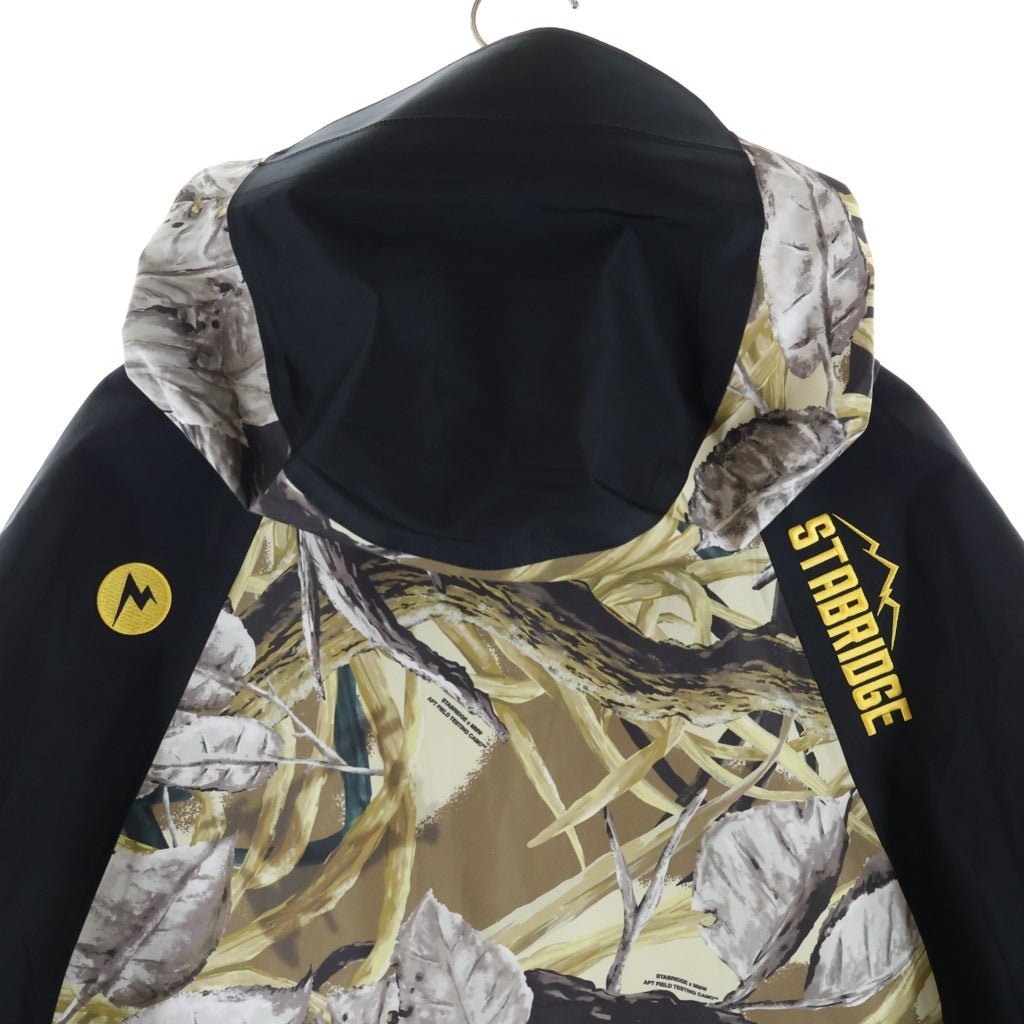 Marmot(マーモット) × STABRIDGE GORE-TEX 3L Alpinist Jacket アルピニスト ゴアテックス 総柄シェルジャケット ブラウン TSAMR326AP