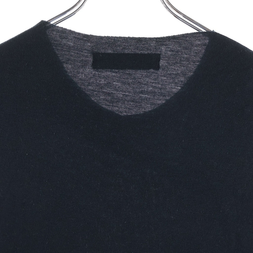 RAF SIMONS(ラフシモンズ) 00SS Archive Summa Cum Laude期 アシンメトリーカラーブラック タンクトップ ノースリーブ カットソー ブラック/グレー