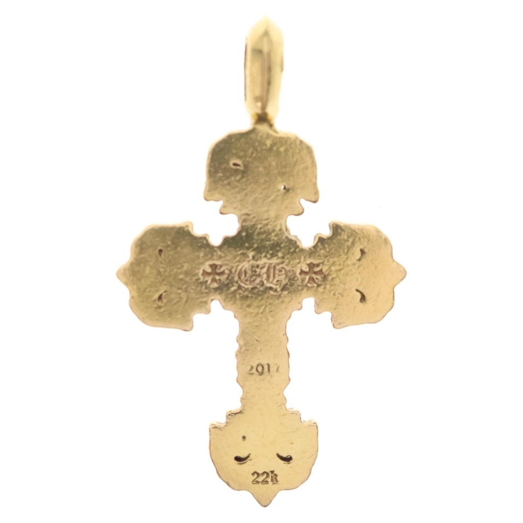 CHROME HEARTS(クロムハーツ) 22K FILIGREE TINY P/DIA タイニーフィリグリークロス PAVEダイヤ ペンダントトップ ゴールド BCA045