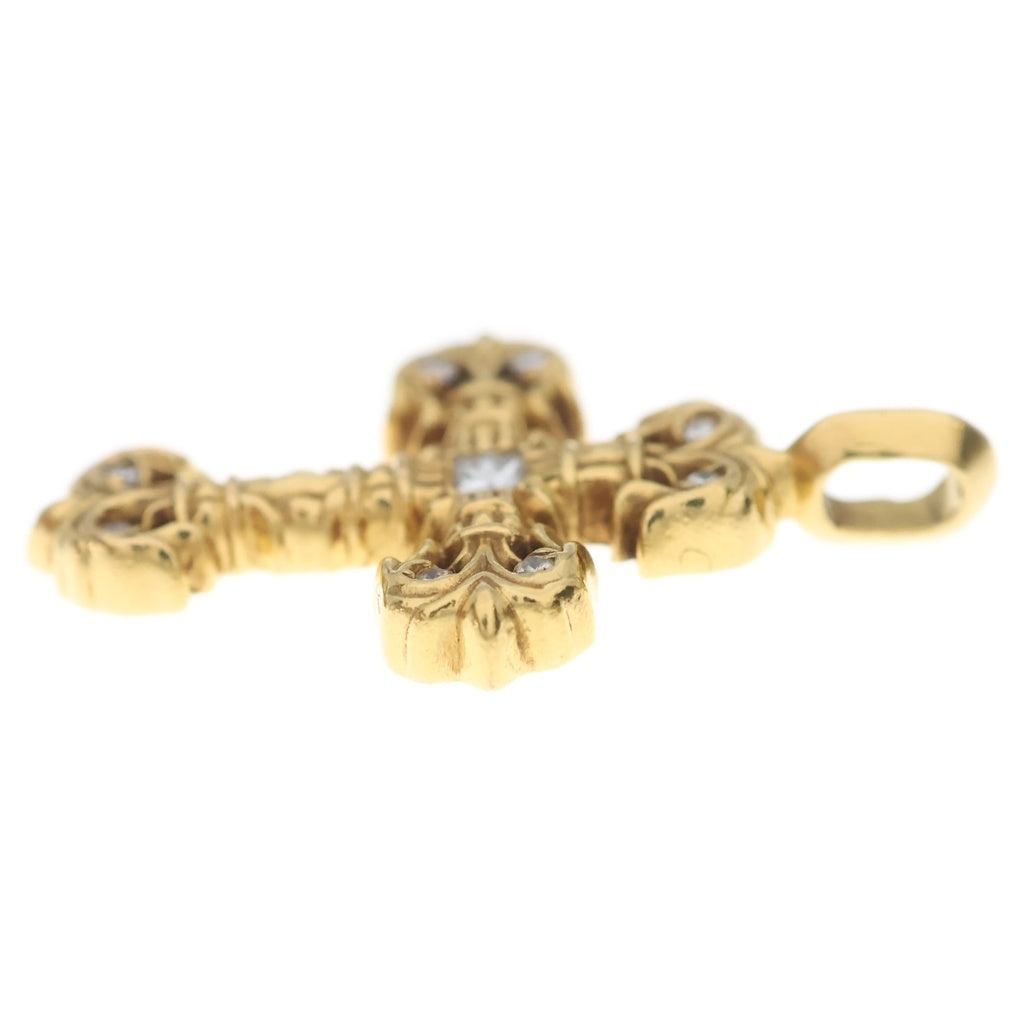 CHROME HEARTS(クロムハーツ) 22K FILIGREE TINY P/DIA タイニーフィリグリークロス PAVEダイヤ ペンダントトップ ゴールド BCA045