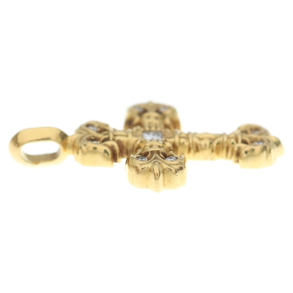 CHROME HEARTS(クロムハーツ) 22K FILIGREE TINY P/DIA タイニーフィリグリークロス PAVEダイヤ ペンダントトップ ゴールド BCA045
