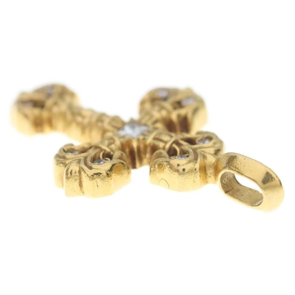 CHROME HEARTS(クロムハーツ) 22K FILIGREE TINY P/DIA タイニーフィリグリークロス PAVEダイヤ ペンダントトップ ゴールド BCA045