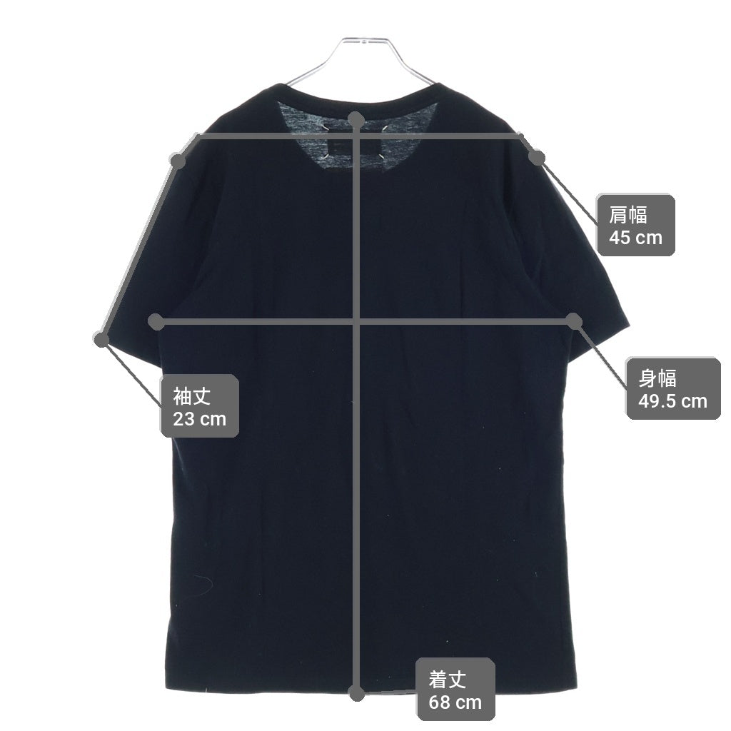 Maison Martin Margiela(メゾンマルタンマルジェラ) 15SS RE-EDITION FLAME FIRE PRINT S/S TEE 復刻 ファイアー 炎 プリント半袖Tシャツ カットソー ブラック