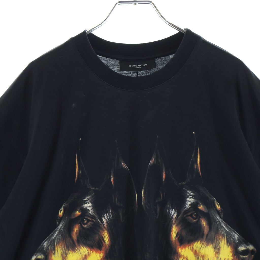 GIVENCHY(ジバンシィ) 13AW DOBELMAN PRINT S/S TEE ドーベルマン プリント半袖Tシャツ カットソー ブラック 13F7312651