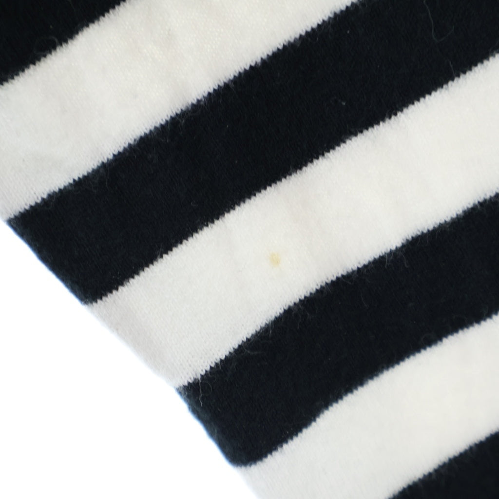 COMME des GARCONS(コムデギャルソン) 11SS AD2010 WEAR YOUR FREEDOM HORIZONTAL STRIPED TEE プリント ボーダー 長袖Tシャツ カットソー ホワイト GG-T057