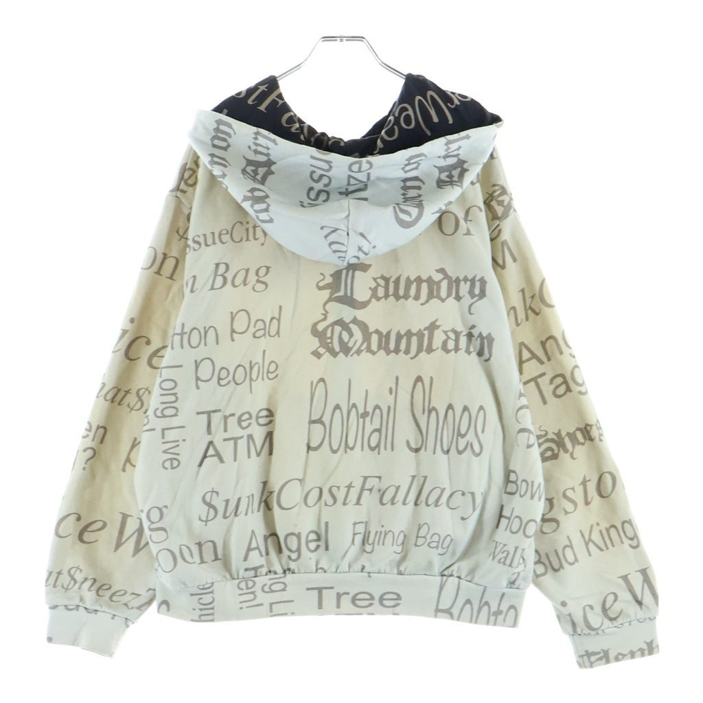 NO BRAND(ノーブランド) VeniceM (ヴェニチェム) Zip Up Hoodie ジップアップ フーディー パーカー アイボリー